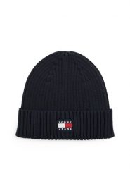 Tommy Jeans czapka z dzianiny Mężczyźni Bawełna niebieski, ONE SIZE. Niebieskie czapki męskie Tommy Jeans, bez wzorów, z bawełny, eleganckie. Za 149.95 zł.