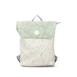 RIEKER H1386-40 green combination, plecak damski. Brązowe plecaki damskie Rieker, bez wzorów, ze skóry ekologicznej. Za 239.90 zł.