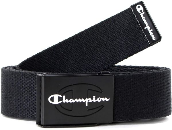 Pasek Champion Script czarny/biały. Białe paski męskie CHAMPION, bez wzorów, z poliesteru. Za 162.99 zł.