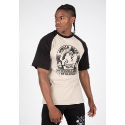 Oversized T-shirt Gorilla Wear Logan. Brązowe t-shirty męskie GORILLA WEAR, s, bez wzorów, z bawełny, bez kołnierzyka. Za 179.90 zł.