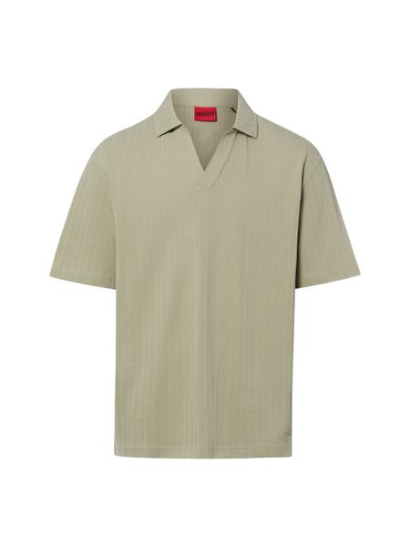 HUGO koszulka polo - Dalibo Mężczyźni Bawełna zielony, M. Zielone koszulki polo męskie Hugo, m, bez wzorów, z bawełny, bez ramiączek. Za 429.95 zł.