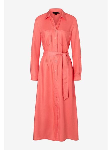 More & More Sukienka w kolorze koralowym rozmiar: 40. Czerwone sukienki damskie MORE & MORE, na co dzień, bez wzorów, z lyocellu, bez kołnierzyka, bez ramiączek, maxi, proste. Za 200.13 zł.