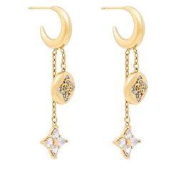 Kolczyki Guess. Żółte kolczyki damskie Guess, złote. Za 329.99 zł.