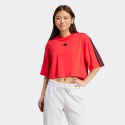 Koszulka damska ADIDAS Gym & Pilates. Bluzki damskie Adidas, l, bez wzorów, z bawełny, bez ramiączek. Za 129.99 zł.