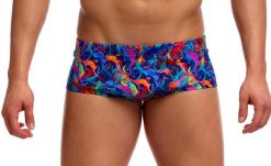 Kąpielówki Funky Trunks Weedy One - trunki męskie. Brązowe kąpielówki męskie FUNKY TRUNKS, l, bez wzorów, z materiału, na fitness i siłownię. Za 159.00 zł.