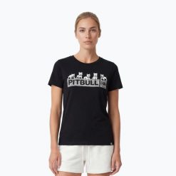 Koszulka damska Pitbull Softbite. Czarne t-shirty damskie PITBULL, m, bez wzorów, z bawełny, bez kołnierzyka. Za 83.99 zł.
