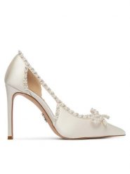 Steve Madden Szpilki Tandi 11005583 Biały. Białe szpilki Steve Madden, bez wzorów, z materiału, bez obcasa. Za 689.99 zł.