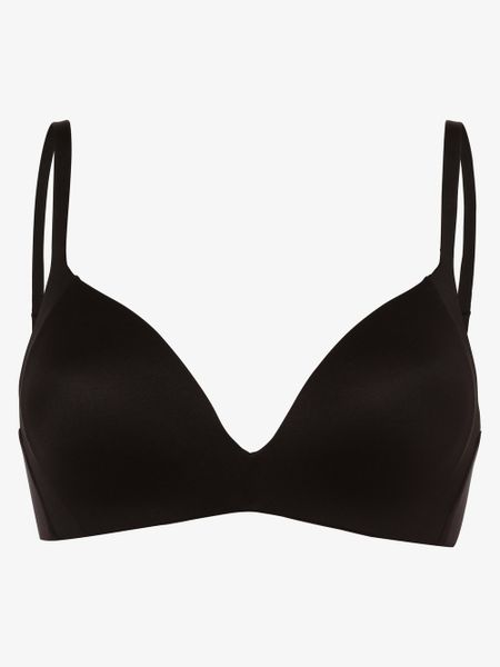 Triumph biustonosz bez fiszbin Kobiety Sztuczne włókno czarny, 75C. Czarne biustonosze Triumph, bez wzorów, z tkaniny. Za 189.95 zł.