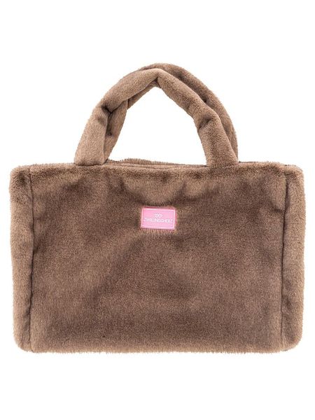 Zwillingsherz Shopper bag "Uni" w kolorze szarobrązowym - 50 x 35 cm rozmiar: onesize. Brązowe shopper bag damskie Zwillingsherz, bez wzorów, z materiału, na ramię, bez dodatków. Za 154.95 zł.
