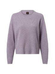 BOSS Orange sweter z dzianiny z alpaką - Fenne Kobiety lila, XS. Pomarańczowe swetry klasyczne damskie Boss Orange, uniwersalny, z dzianiny, bez kołnierzyka. Za 429.95 zł.