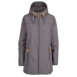 Trespass Kristen - Damski softshell Jkt Carbon. Szare kurtki softshell damskie Trespass, bez wzorów, z futra, bez kaptura. Za 417.99 zł.