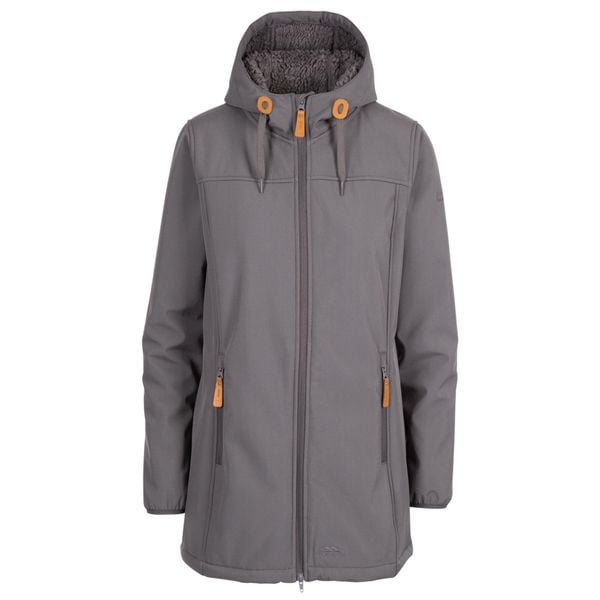 Trespass Kristen - Damski softshell Jkt Carbon. Szare kurtki softshell damskie Trespass, bez wzorów, z futra, bez kaptura. Za 417.99 zł.