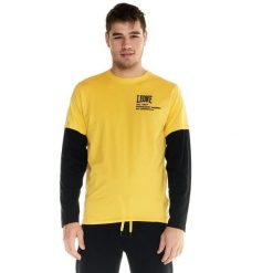 Męska koszulka Leone z długim rękawem Active. Żółte koszulki męskie z długim rękawem LEONE 1947 APPAREL, l, z tkaniny. W wyprzedaży za 98.90 zł.