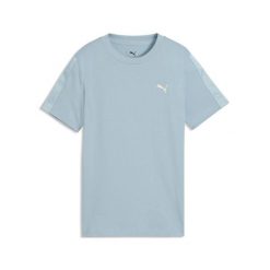 Młodzieżowa koszulka Essentials Tape PUMA. Biała bluzki damskie Puma, m, bez wzorów, eleganckie, bez kołnierzyka, bez ramiączek. Za 99.00 zł.