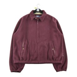 Second life - Kurtka polarowa męska Vintage Y2K - Stan dobry. Czerwone kurtki męskie Ralph Lauren, l, bez wzorów, z materiału, klasyczne, bez kaptura. Za 255.56 zł.