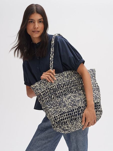 OPUS Torba plażowa w kolorze antracytowo-beżowym rozmiar: onesize. Brązowe torebki klasyczne damskie Opus, bez wzorów, z materiału, bez dodatków. Za 126.45 zł.