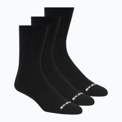 Skarpety SKECHERS Non Tery Crew Arch Support 3. Czarne skarpetki męskie Skechers, bez wzorów, z bawełny. Za 62.99 zł.