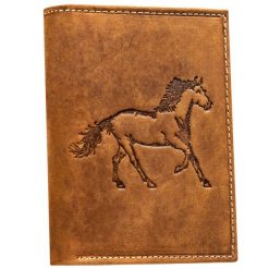 Portfel męski N4-CHM-HORSE brązowy. Brązowe portfele męskie inny, z aplikacjami, ze skóry. Za 59.00 zł.