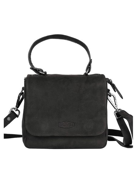 SPARWELL Skórzana torebka "Allen" w kolorze czarnym - 24 x 18 x 9 cm rozmiar: onesize. Czarne torebki klasyczne damskie SPARWELL, bez wzorów, z materiału, bez dodatków. Za 208.83 zł.