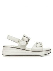Lasocki Sandały WB-DANA-01 Biały. Białe sandały damskie Lasocki, bez wzorów, ze skóry, bez obcasa, na koturnie. Za 169.99 zł.
