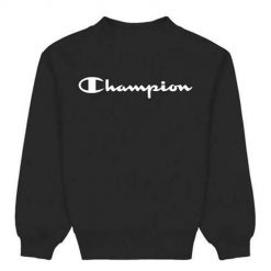 Bluza sportowa chłopięca Champion Crewneck Sweatshirt. Czarne bluzy bez kaptura męskie CHAMPION, m, z materiału. Za 67.15 zł.