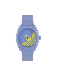 Adidas Zegarek AO Street Project Three AOST25543 Niebieski. Niebieskie, analogowe zegarki męskie Adidas. Za 439.99 zł.