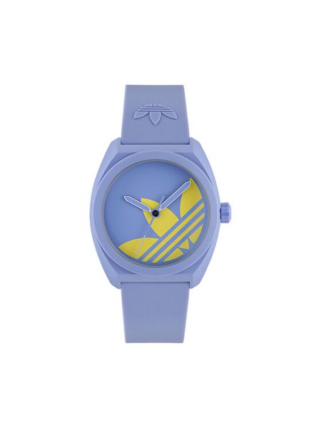 Adidas Zegarek AO Street Project Three AOST25543 Niebieski. Niebieskie, analogowe zegarki męskie Adidas. Za 439.99 zł.