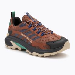 Buty turystyczne męskie Merrell Moab Speed 2. Brązowe buty trekkingowe męskie MERRELL, bez zapięcia, trekkingowe. Za 419.99 zł.