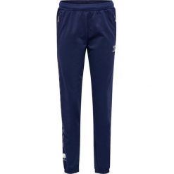 Damskie spodnie dresowe bawełniane Hummel Move Grid. Niebieskie spodnie sportowe damskie HUMMEL, xs, z bawełny, na fitness i siłownię. W wyprzedaży za 184.20 zł.