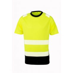 Koszulka bezpieczeństwa Result. Czarne t-shirty damskie RESULT, l, bez wzorów, z poliesteru, bez kołnierzyka. Za 97.25 zł.