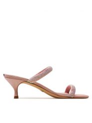 Guess Klapki Glitze FLGGLE ELE03 Różowy. Czerwone klapki damskie Guess, z aplikacjami, z tworzywa sztucznego, bez obcasa. Za 489.99 zł.