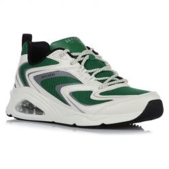 Buty do chodzenia damskie Skechers Tres air Uno Stree. Zielone buty sportowe na co dzień damskie Skechers, bez wzorów, z materiału, trekkingowe. Za 366.00 zł.