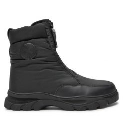 Botki Xti. Czarne botki damskie XTI, bez obcasa, na płaskiej podeszwie, bez zapięcia. Za 299.99 zł.
