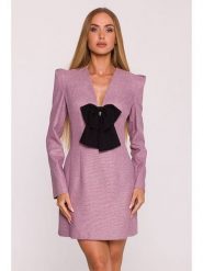 Made of emotion Sukienka w kolorze bordowym rozmiar: M. Czerwone sukienki damskie Made Of Emotion, m, bez wzorów, bez kołnierzyka, bez ramiączek, mini. Za 279.99 zł.