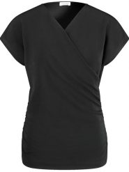Gerry Weber Koszulka w kolorze czarnym rozmiar: 38. Czarne bluzki damskie Gerry Weber, bez wzorów, bez kołnierzyka, bez ramiączek. Za 131.74 zł.
