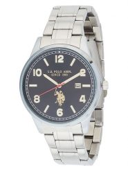U.S. Polo Assn. Zegarek kwarcowy w kolorze srebrno-czarnym rozmiar: onesize. Szare, analogowe zegarki męskie U.S. Polo Assn., metalowe. Za 217.99 zł.