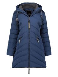 Canadian Peak Płaszcz zimowy "Clarisseak" w kolorze granatowym rozmiar: XXL. Niebieskie płaszcze damskie Canadian Peak, na zimę, xxl, bez wzorów, z puchu. Za 284.82 zł.