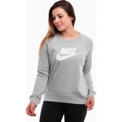 Bluza sportowa damska Nike Essentials Crew FLC HBR. Szare bluzy bez kaptura damskie Nike. Za 215.61 zł.