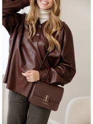 Lia Biassoni Skórzana torebka "Disueri" w kolorze ciemnobrązowym - 22 x 19 x 7 cm rozmiar: onesize. Brązowe torebki klasyczne damskie Lia Biassoni, bez wzorów, z materiału, bez dodatków. Za 304.99 zł.