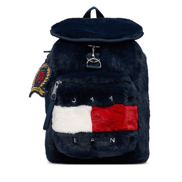 Plecak Tommy Jeans. Niebieskie plecaki damskie Tommy Jeans, bez wzorów, z jeansu. Za 489.99 zł.