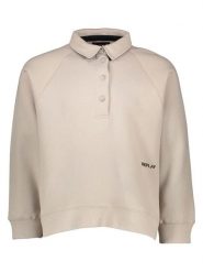 Replay Bluza w kolorze szarobrązowym rozmiar: M. Brązowe bluzy bez kaptura damskie Replay, m, z bawełny. Za 227.85 zł.