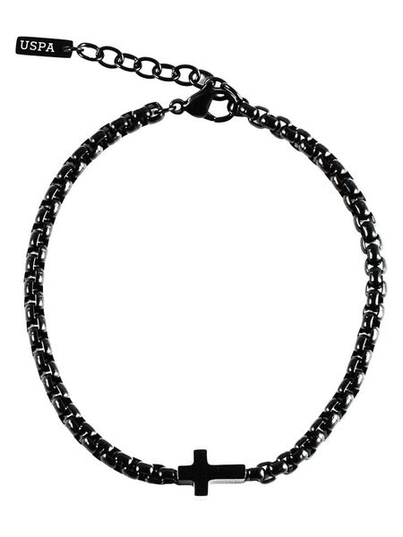 U.S. Polo Assn. Bransoletka z elementem ozdobnym rozmiar: onesize. Szare biżuteria dla mężczyzn U.S. Polo Assn., ze stali. Za 43.99 zł.