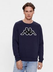 Kappa Bluza Airvit 3032BZ0 Granatowy Regular Fit. Niebieskie bluzy bez kaptura męskie Kappa, m, z bawełny. Za 199.99 zł.