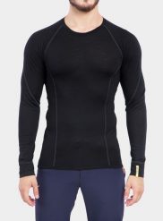 Bluza termoaktywna Sensor Merino Active Tee L/S. Czarne bluzy bez kaptura męskie Sensor, l, z materiału. Za 329.99 zł.