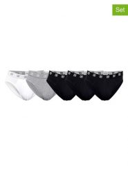 CR7 Slipy (5 par) w kolorze czarnym, białym i szarym rozmiar: L. Białe slipki męskie CR7, bez wzorów. Za 108.99 zł.