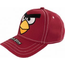 Czapka Angry Birds Czerwona - Ikoniczny Design dla Fanów. Czerwone czapki męskie Mountain Warehouse, bez wzorów, z bawełny. Za 163.99 zł.