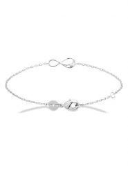 L'Atélier Précieux Srebrna bransoletka z elementem ozdobnym rozmiar: onesize. Szare bransoletki damskie L'Atélier Précieux, srebrne. Za 208.99 zł.