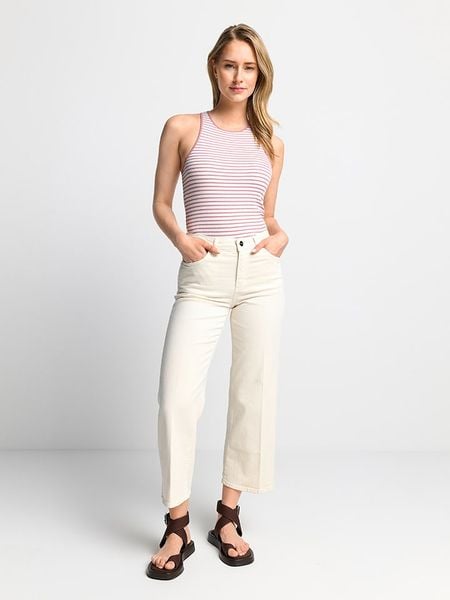 Rich & Royal Top w kolorze jasnoróżowo-białym rozmiar: M. Białe topy damskie Rich & Royal, m, bez wzorów, z bawełny, bez kołnierzyka. Za 70.90 zł.