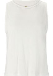Damski tank top Athlecia Sweeky. Białe topy sportowe damskie Athlecia, na zimę, s, bez wzorów, ze skóry, bez ramiączek. Za 129.50 zł.