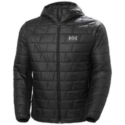 Kurtka z kapturem Helly Hansen Lifaloft. Szare kurtki męskie Helly Hansen, m, bez wzorów, z materiału, z kapturem. Za 996.00 zł.